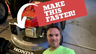 21 Inch HRC216 Honda Commercial Mower | How to Make It Faster