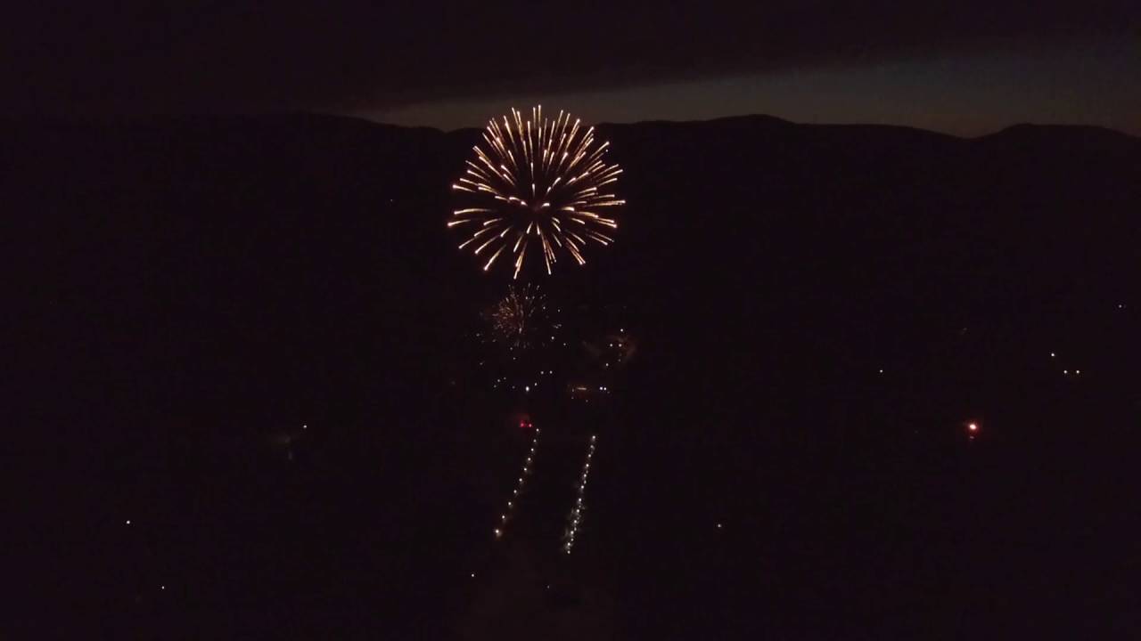 Fireworks Fom the Air Great Sacandaga Lake YouTube