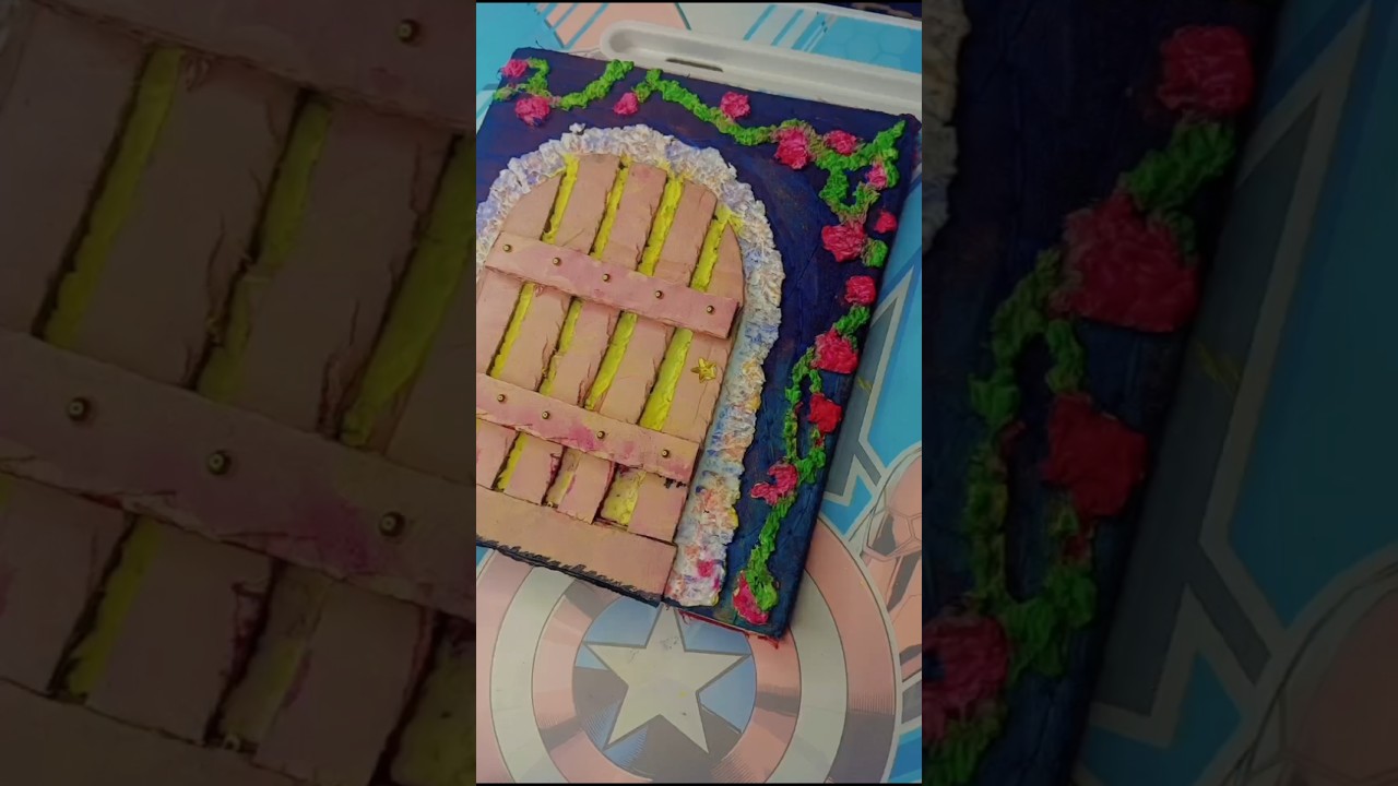 How to make a Notebook Cover ideas for Journal 🧿✨✨🩵🩵#art #viralvideo