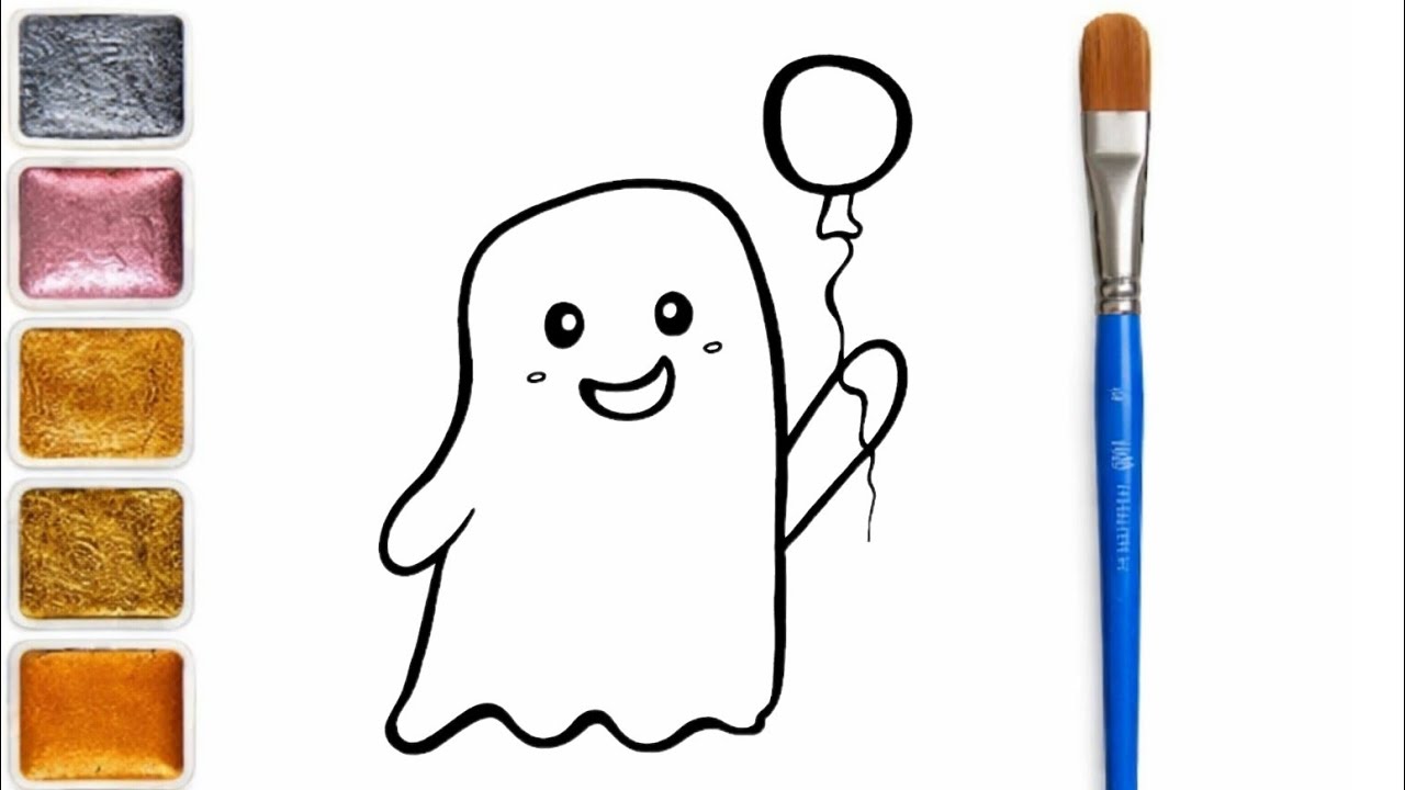 How To Draw Ghost 👻 Drawing Step By Step 