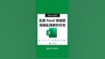 Excel 亂數 Rand 做抽獎、隨機亂碼都好好用！ #excel #googlesheets #shorts｜#今日訊息