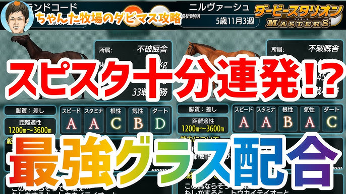 ダビマス スピスタ十分連発 最強グラス配合 Youtube ダビマス スピスタ十分連発 最強グラス配合 Youtube