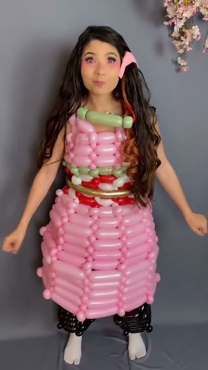 Demon slayer balloon cosplay #nezuko #demonslayer #nezukocosplay #demonslayercosplay