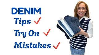 Tips for buying denim online, a denim try on and mistakes we make when buying denim. #denim