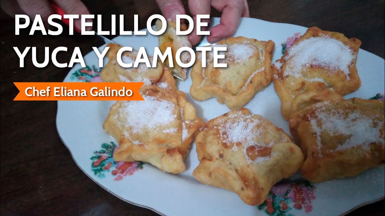 Tradicionales Pastellillos de YUCA rellenos de CAMOTE