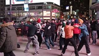 Punjabi Song & Dance | Yongue & Dundas Square Toronto | Nightlife in Toronto  #Toronto #Canada