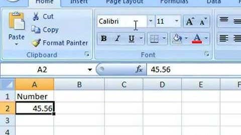 How to display numbers as fractions in Microsoft Excel 2007