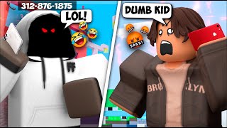 I Put My PHONE NUMBER In My NAME And It Went TERRIBLE.. (Roblox Bedwars)