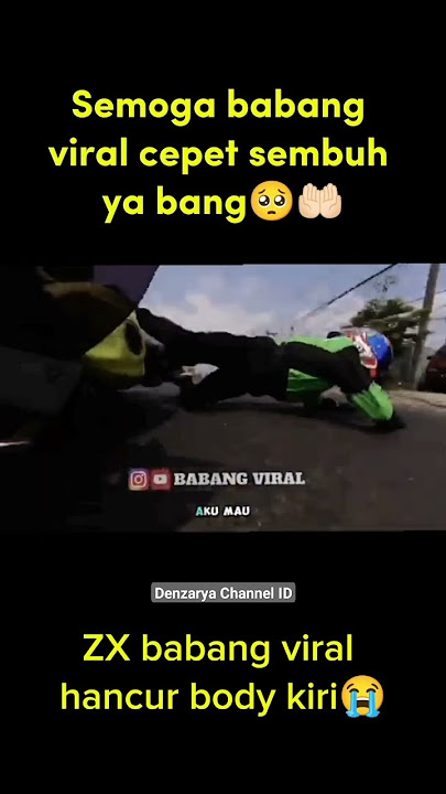 Babang viral terjadi Crash guys😭🤲🏻🥺 || semoga cepet sembuh bang || #babangviral #teamsemvack  #zx25r