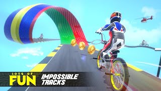 BMX Cycle Stunt : bicycle Race on impossible tracks - Android Gameplay - #03 || RD Game Zone screenshot 5