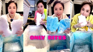 ICE BITES ONLY / ASMR FREEZER FROST EATING / WHITE ICE / SHAVED ICE / SOFT ICE