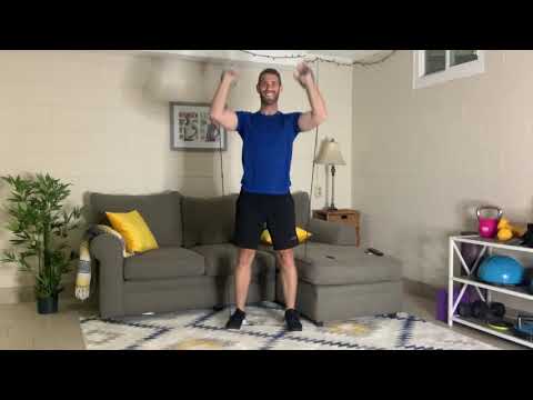 RESISTANCE BAND SQUAT TO OVERHEAD PRESS