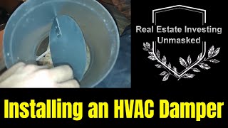 How to Install an HVAC Damper and Attach a Register Boot: HVAC Duct Work
