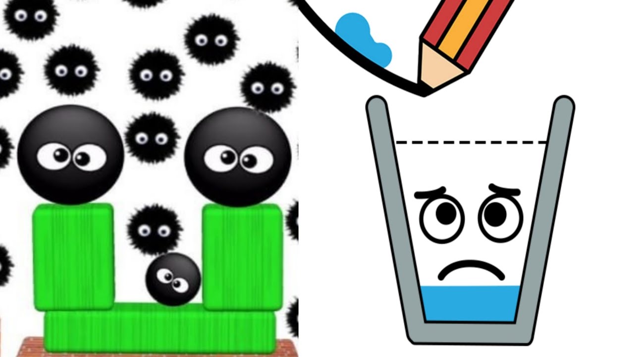 Happy Glass Puzzle VS Hide Ball Brain Teaser Logic Puzzle Merge Gameplay Pull The Pin Up! 