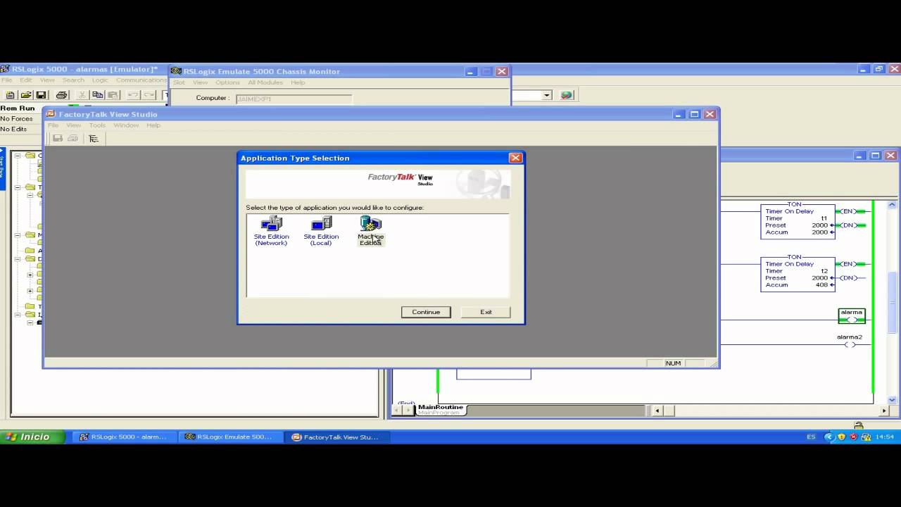 FACTORY TALK CON ALARMAS