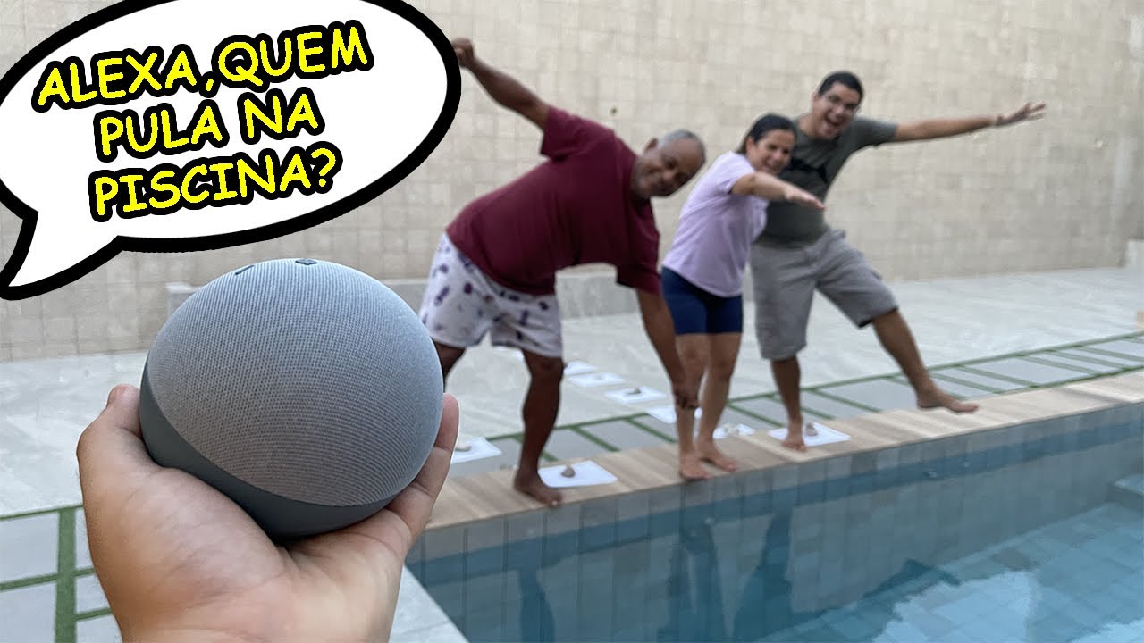 A ALEXA ESCOLHEU QUEM VAI CAIR NA PISCINA!!! - Família Velhote