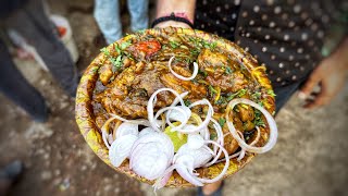 Most Famous Tawa Fry Litti Chicken ₹90 Only | Debi Lal Chicken Litti | Indian Street Food Patna