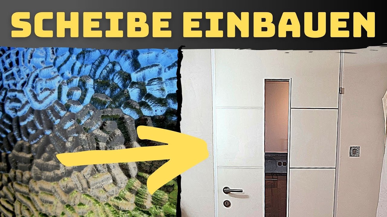 Kann Man Hinter Einer Glasscheibe Braun Werden Glasscheibe in eine Zimmertüre einbauen – einfach & schnell (Anleitung