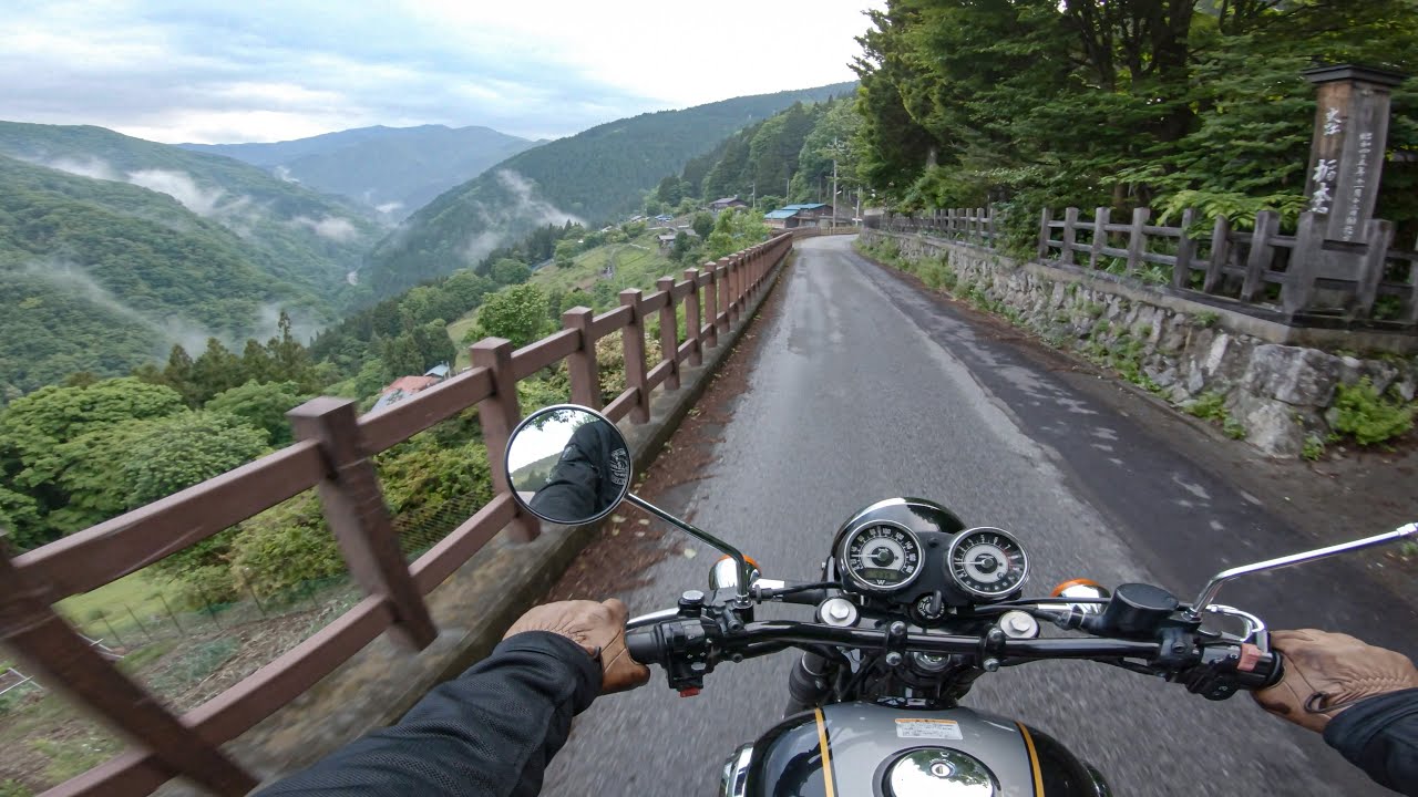 【W800】懐かしい集落と最高のバーチカルサウンド