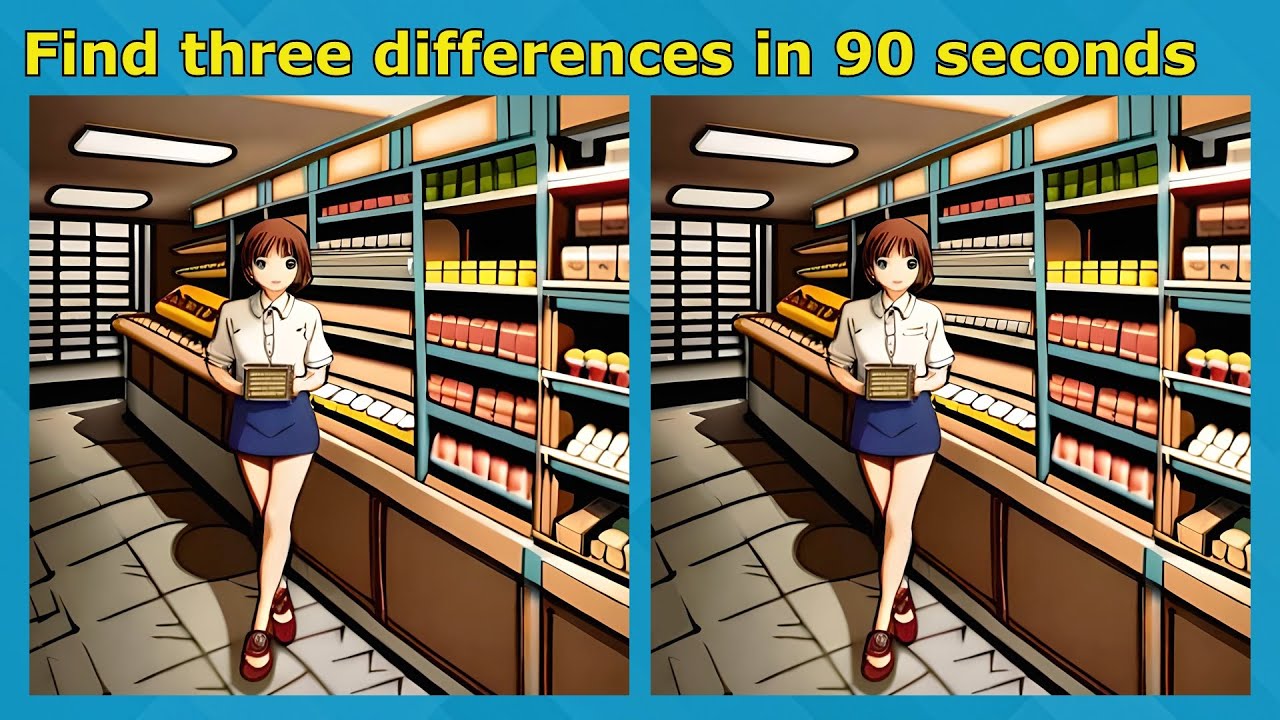 Test Your Observation Skills in Task - Can You Find 3 Differences ...