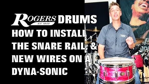 HOW TO INSTALL THE SNARE RAIL AND NEW WIRES ON A ROGERS DYNASONIC SNARE DRUM