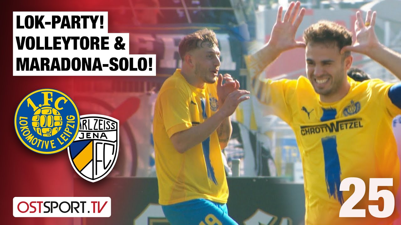 LOK-Party! Maradona-Solo & Volleytore: 1. FC Lok Leipzig - Carl Zeiss Jena | Regionalliga Nordost