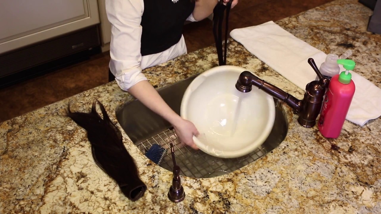 How To Wash Mazali Human Hair Extensions At Home YouTube