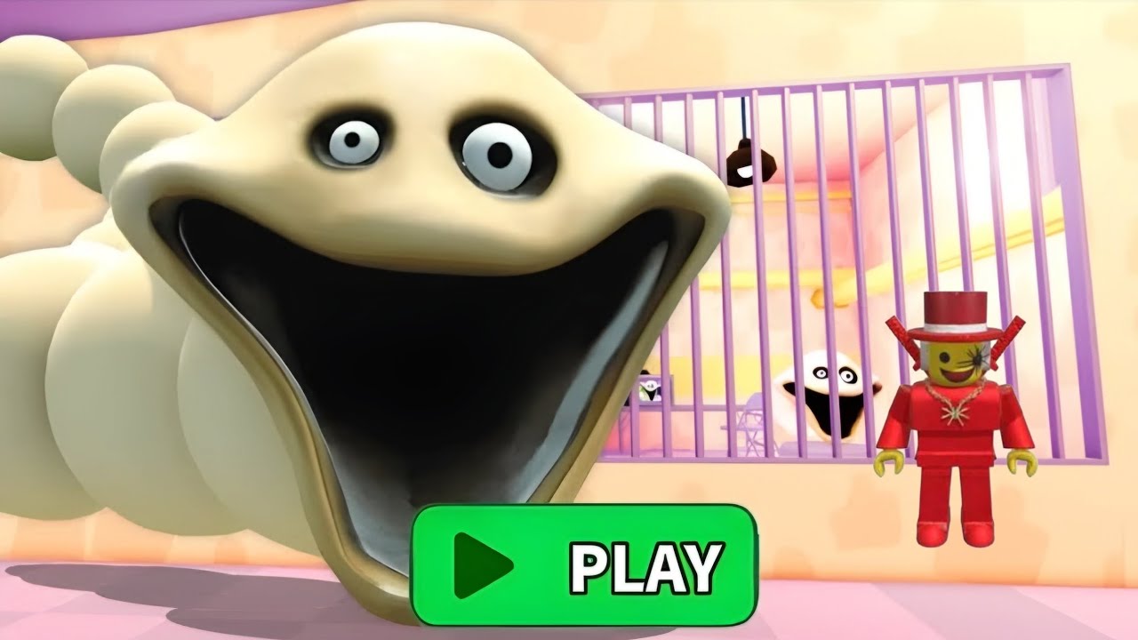 HUNGRY WORM PRISON RUN !roblox! Gameplay Walkthrough No Death 2K