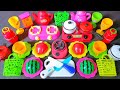 Playing Cute Mini Kitchen Set Cooking ASMR|1:17Minutes Satisfying With Unboxing Hello Kitty Kitchen|