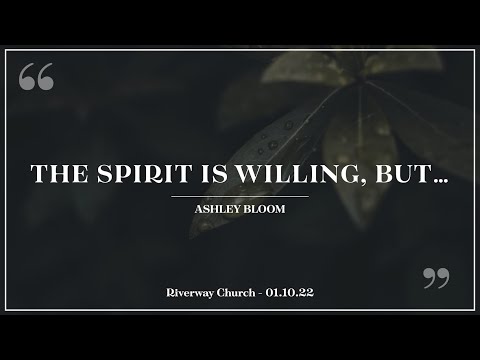 'The Spirit is Willing, But...' - Ashley Bloom