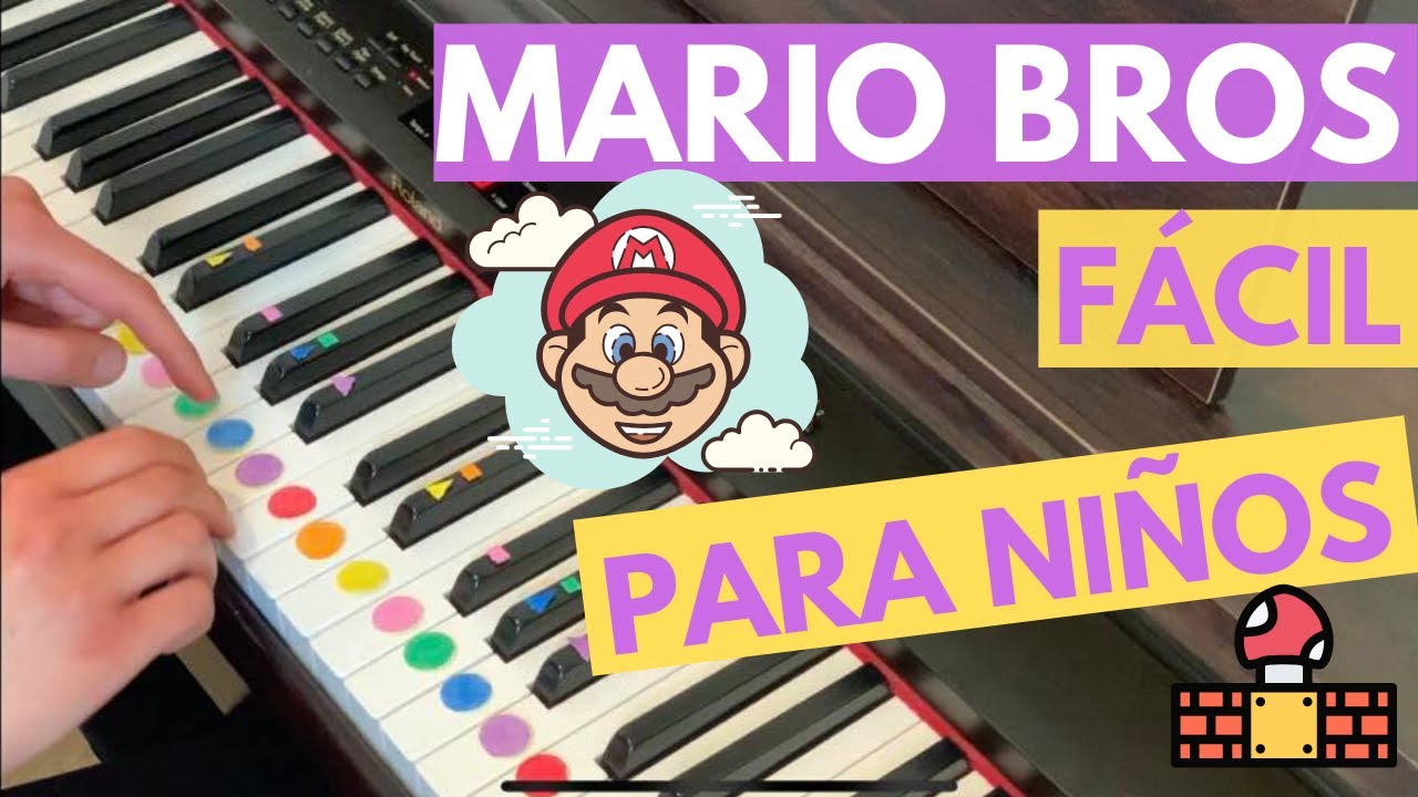 Cómo tocar MARIO BROS en piano FÁCIL I TUTORIAL FÁCIL - YouTube
