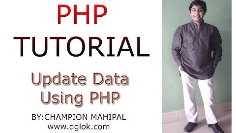 Learn PHP Tutorial 40 How to update or change data in Database using PHP and execute sql query
