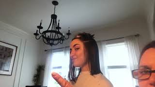 How to cut a straight across shoulder length bob