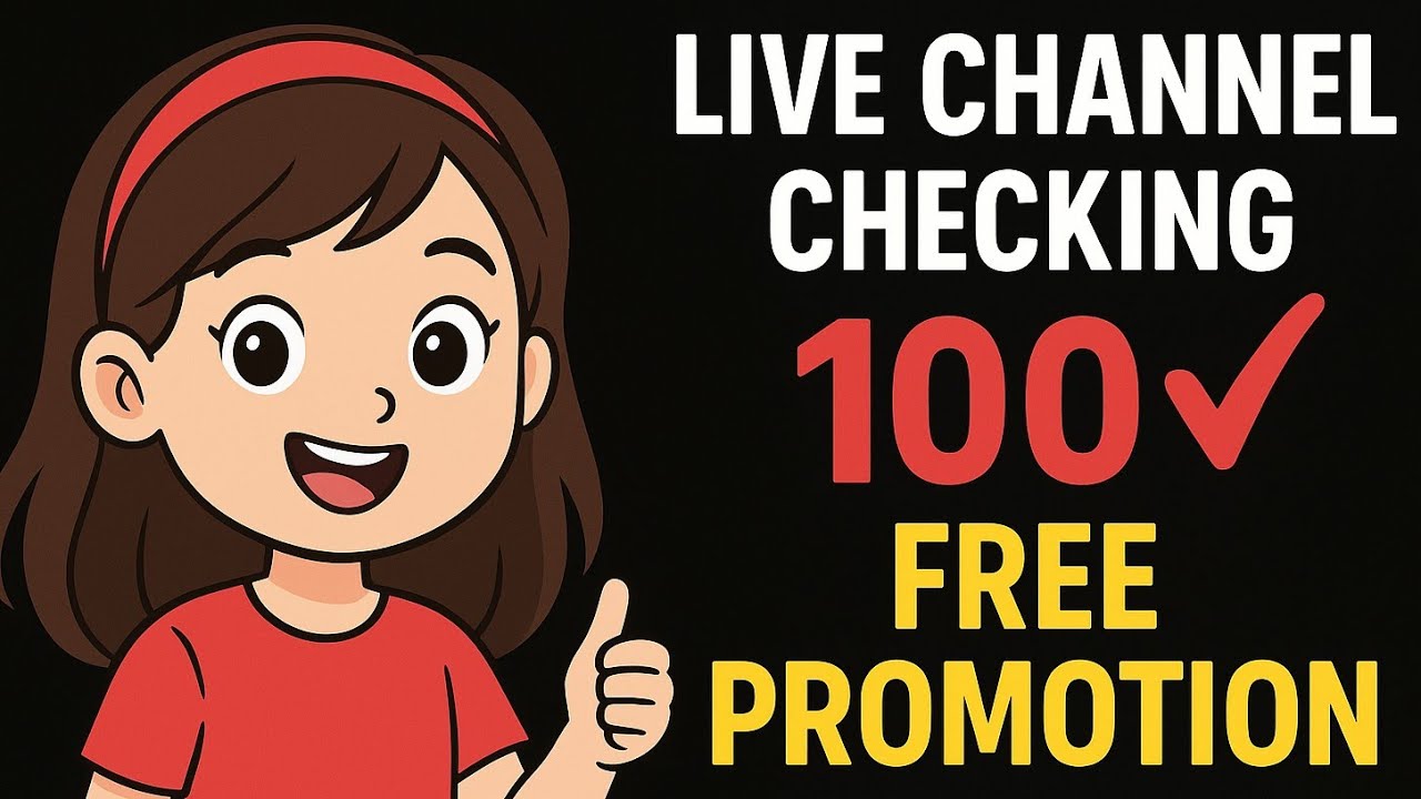 Live channel checking|| Creator promotion 💯