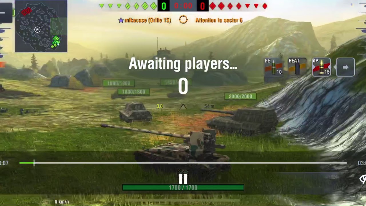 World of Tank blitz Raitng battles Grille 15 5437 dmg Ace Tanker!
