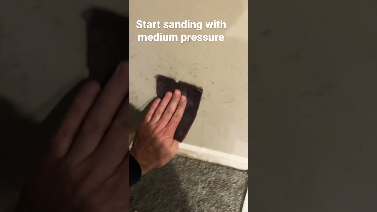 Removing mold from wall