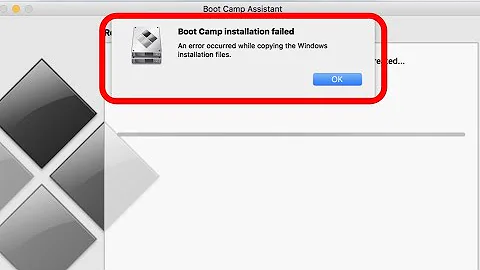 Bootcamp Fails to Install Windows 10 - Error Copying Windows Installation Filles - OS Mojave