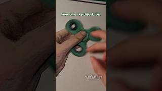 how to make an interactive fidget spinner / interactive sketchbook idea #art #artist  #sketchbook