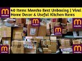 40 Items Meesho Best Unboxing | Viral Home Decor &amp; Useful Kitchen Items#meesho #meeshohaul #unboxing