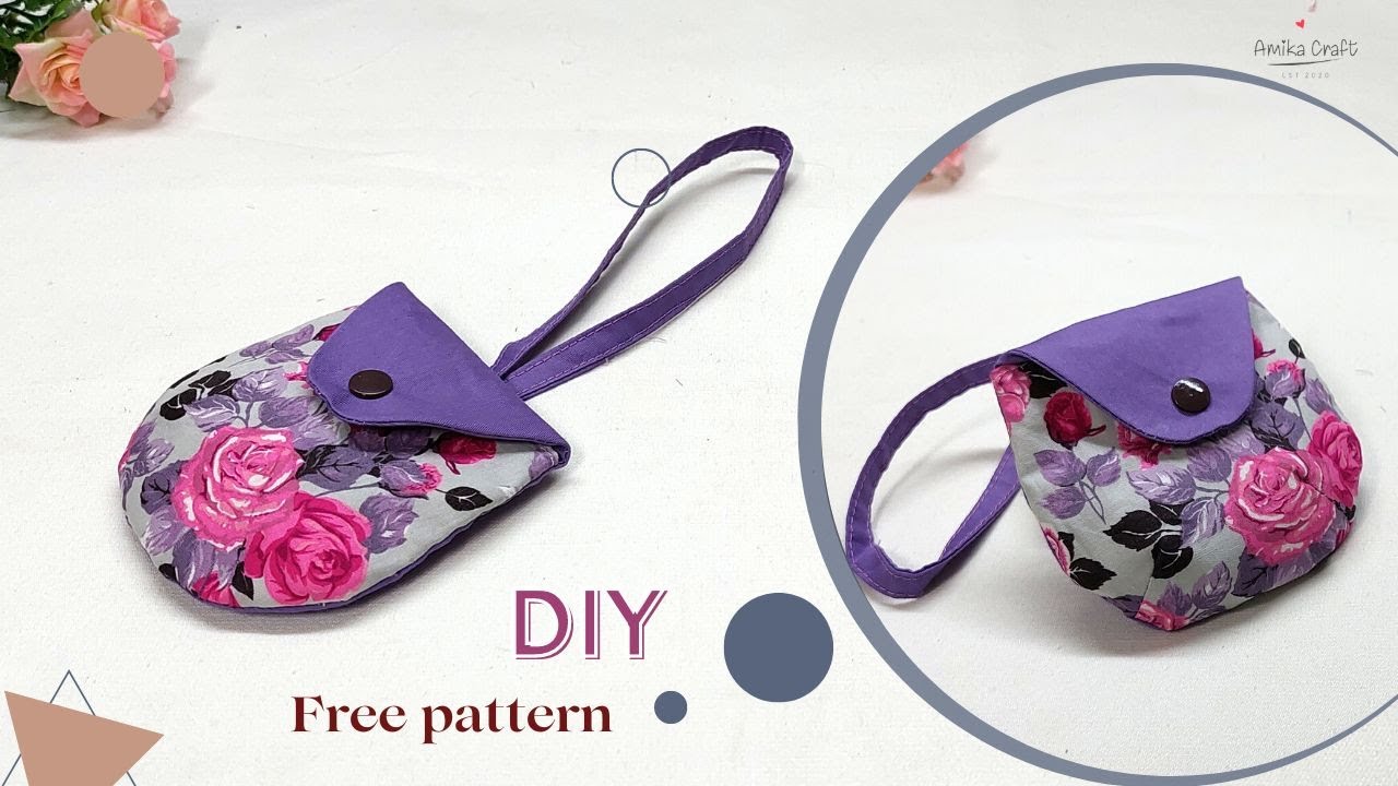 DIY cute coin purse with wrist strap Mini wallet.Valentine's day gifts ...