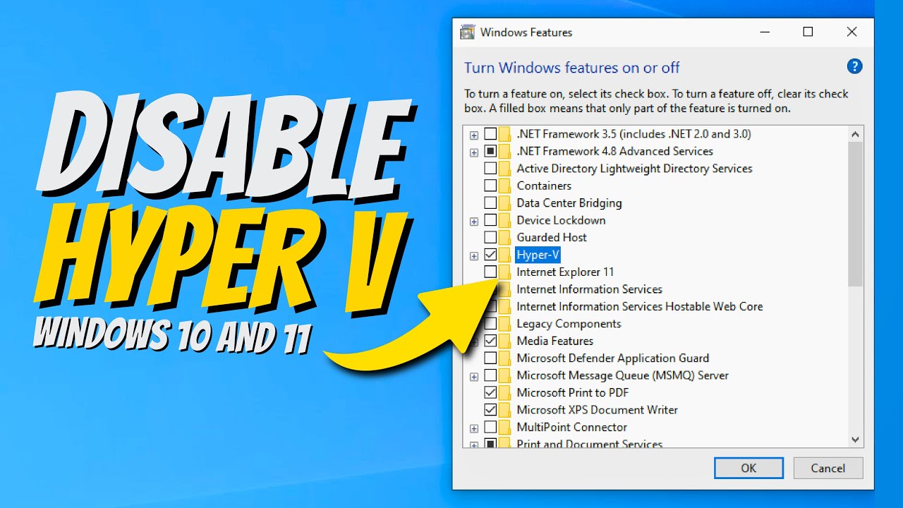 How To Disable Hyper V In Windows 10 Windows 10