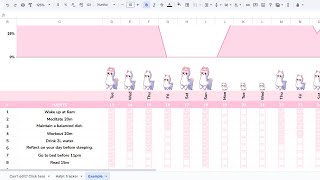 My Habit Tracker Spreadsheet 🎀- Raise Pinky Alpaca - Full Tour screenshot 5