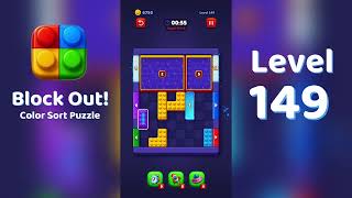 Block Out Level 149 Walkthrough 🧩 | All Levels Solution | Mini Boss