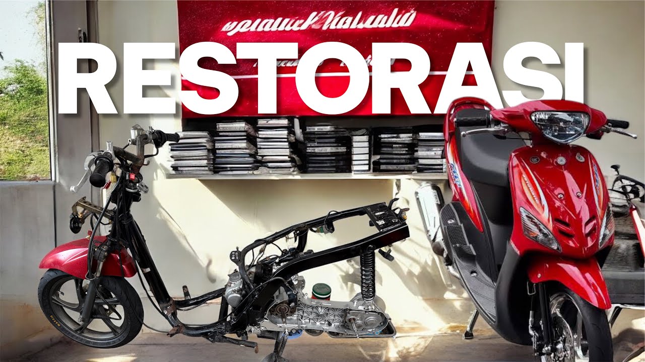 FULL Restorasi Yamaha mio..!!Part 1