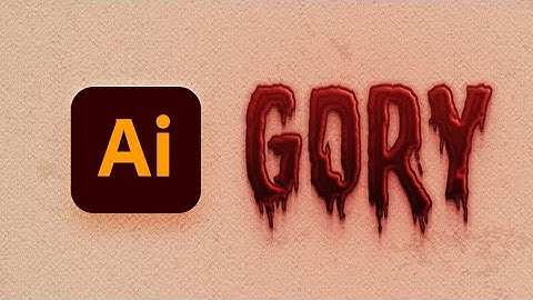 How to Create a Dripping Blood Text Effect in Adobe Illustrator