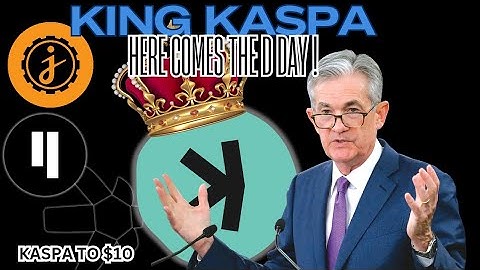 KING KASPA...HERE COMES THE D DAY!! #kas #qnt #jas #qubic #btc 