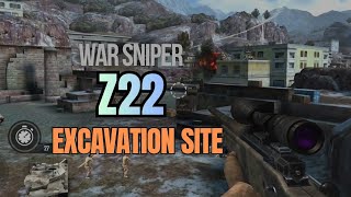 War Sniper Z22 Excavation Site Complete All Mission Gameplay Walkthrough screenshot 4