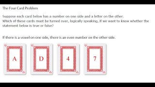 The four card problem