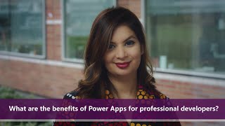 What are the benefits of Power Apps for professional developers? | One Dev Question: Dona Sarkar screenshot 1