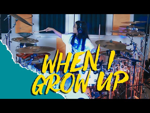 Dimitri Vegas & Like Mike ft. Wiz Khalifa - When I Grow Up || Aisya Soraya Drum Cover